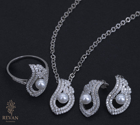 طقم صغير فضة 925