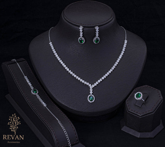 💚 طقم فضة 925 سحر ناعم