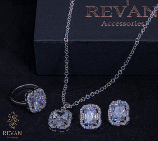 طقم فضة ✨925