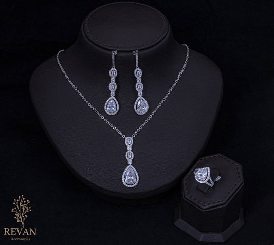 طقم فضة ✨925