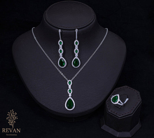طقم فضة💚 925