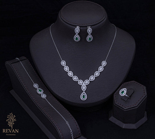 💚 طقم فضة 925 أنيق