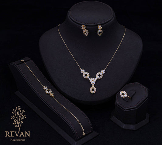 ✨طقم فضة 925 بتفاصيل فخمة وأناقة لافتة