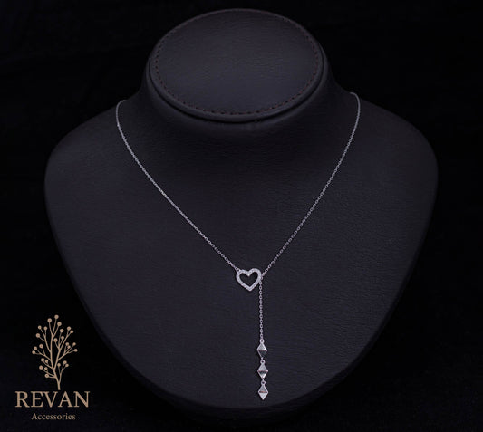 تعليقة على شكل قلب من فضة 925