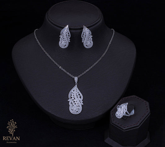 طقم فضة أنيق 💫925