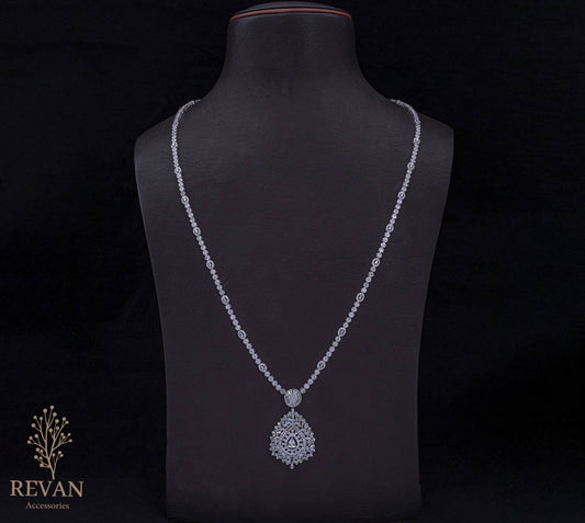 عقد فضة 925 كبير