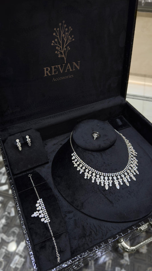 طقم فضة 925 كبير وفخم 💫