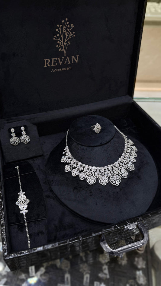 طقم فخم فضة 925 ✨