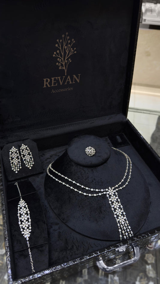 طقم فضة 925 فاخر وكبير 💎