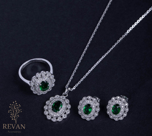 ✨طقم فضة 925 أنيق