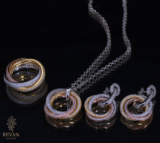 طقم فضة 925 بجاذبية هادئة 🌟