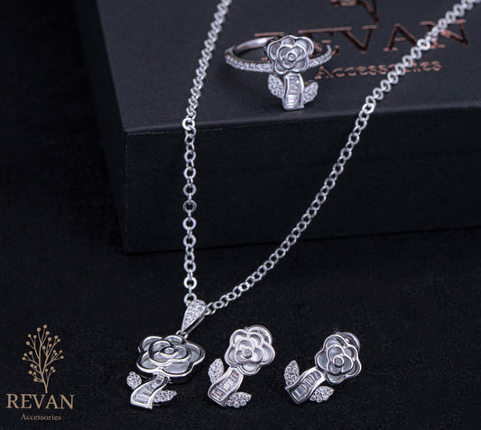 ✨طقم فضة 925 راقٍ