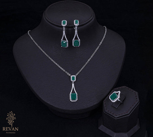 طقم فضة💚 925