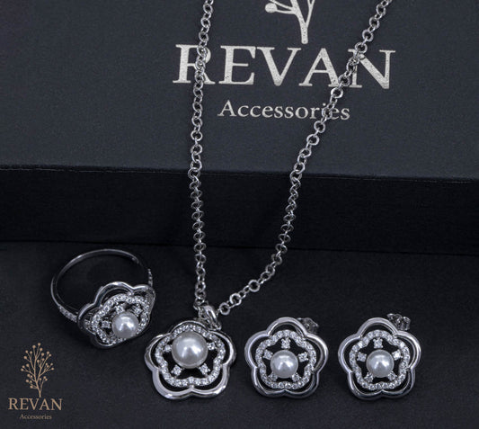 طقم فضة 925 لامع 💫